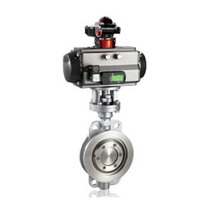 氣動(dòng)對夾蝶閥